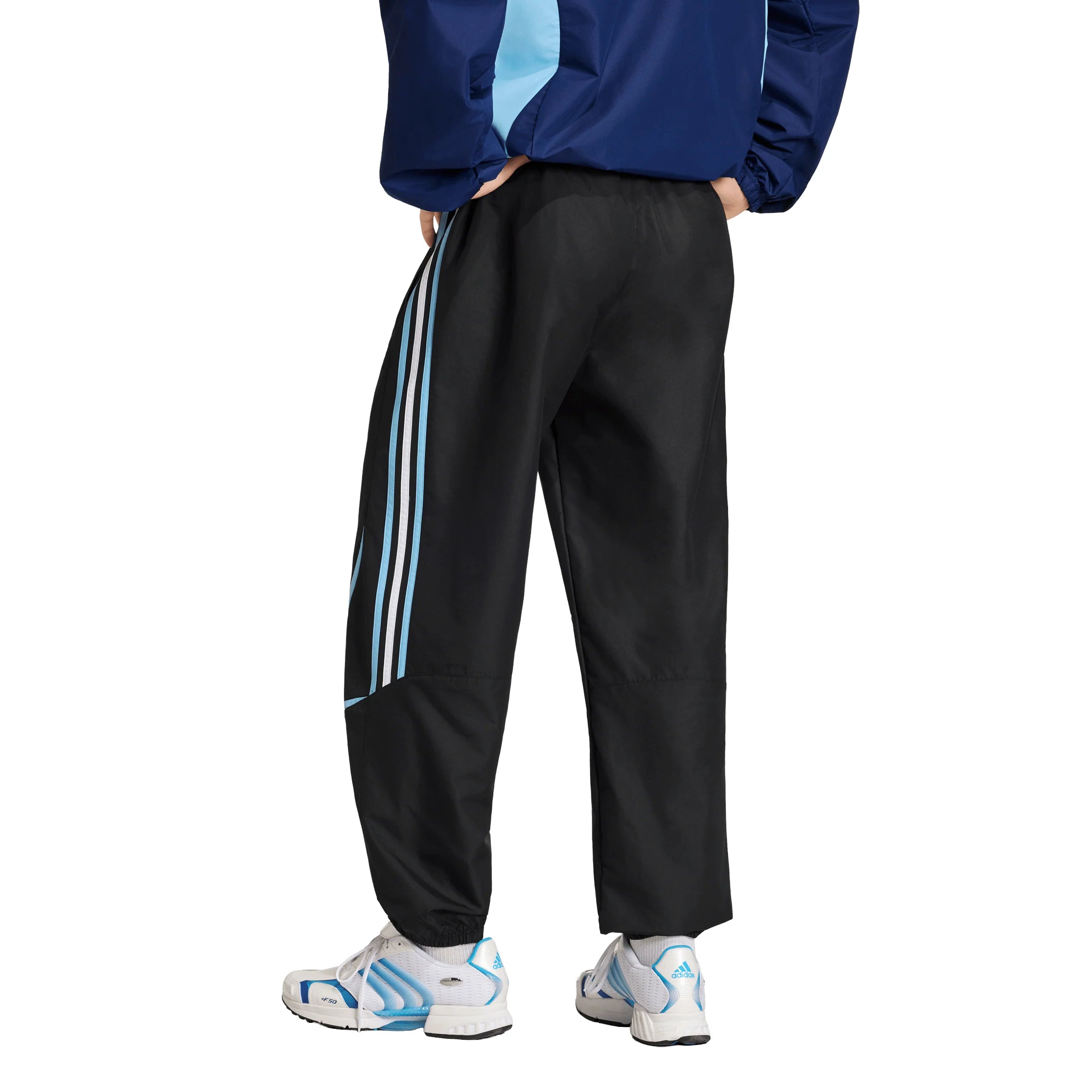 adidas Argentina Mens Soccer Track Pants 2006 Black Blue White