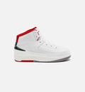Air Jordan 2 Retro Italy Preschool Lifestyle Shoe White Fire Red