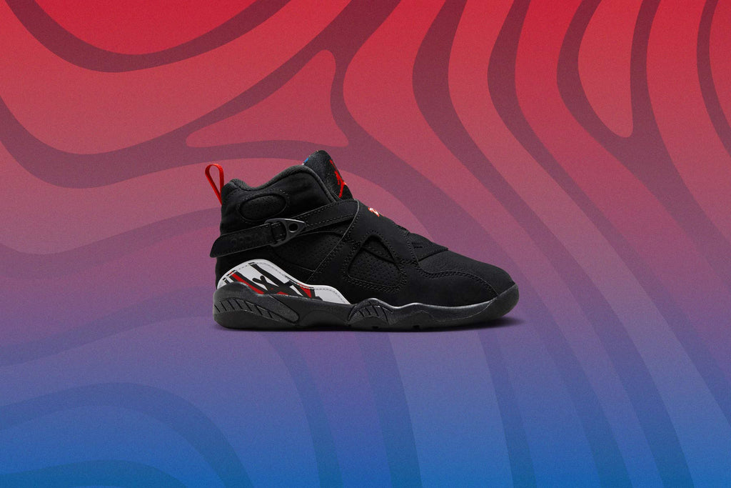 Air Jordan 8 Retro Playoffs PS Black True Red