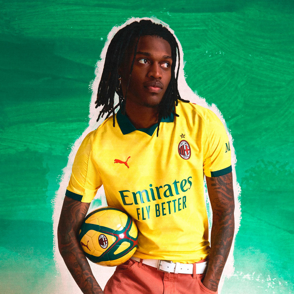 PUMA Mens AC Milan Third Jersey 25 Yellow