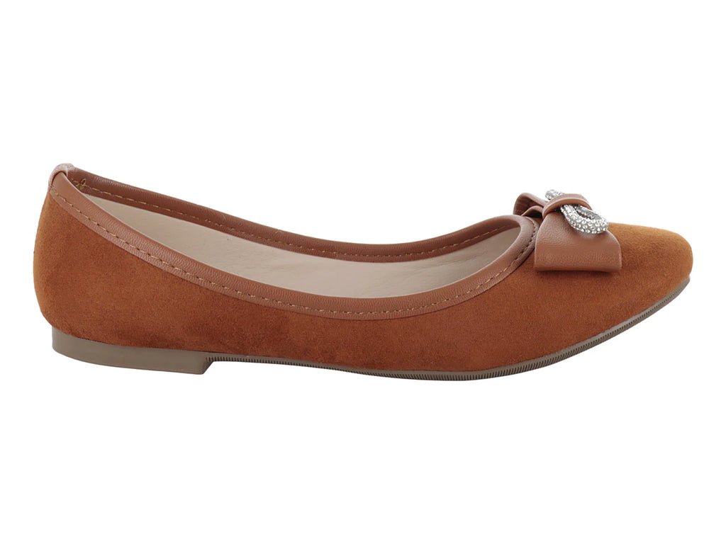 Zapatos Balerinas Luna Rosa Color Armañac para Mujer