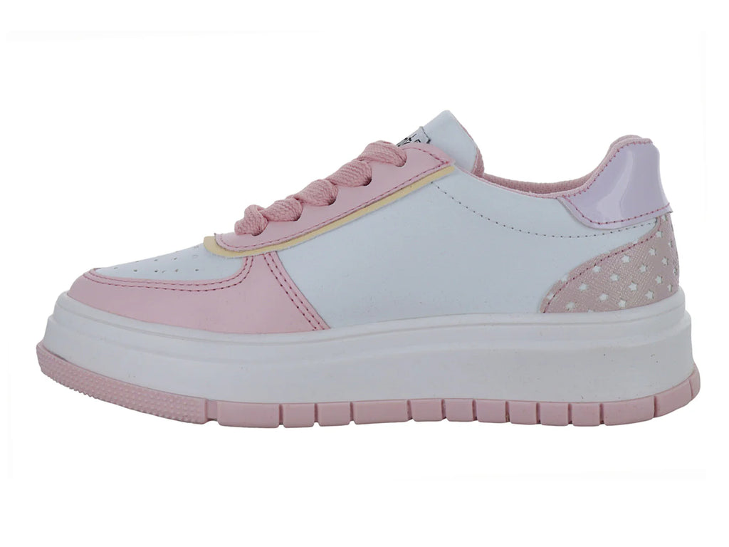 Tenis Elefante Selma Kiss Blanco y Rosa para Niña