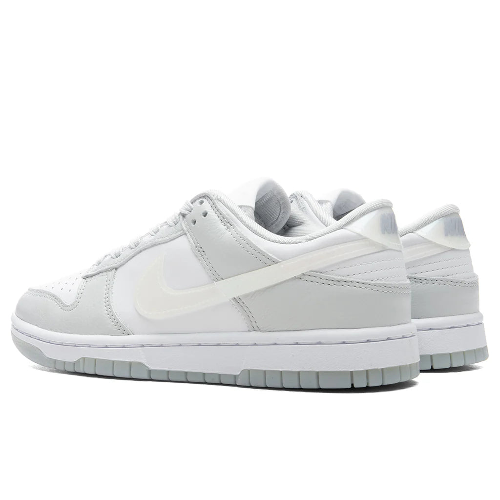Womens Dunk Low Photon Dust Multi Color White Blue Ice