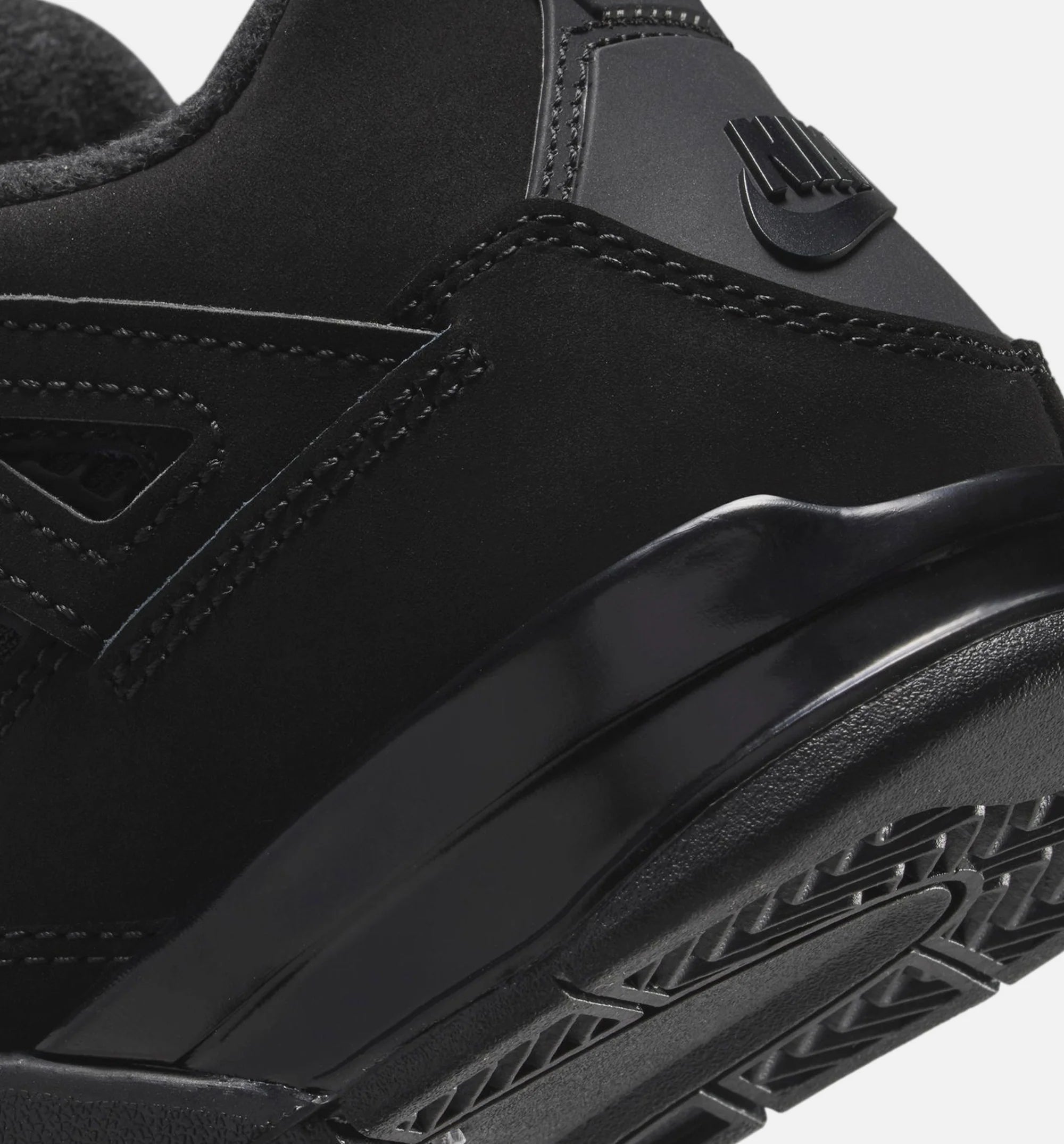 Air Jordan 4 Retro Black Cat Preschool Lifestyle Shoe Black Black Light Graphite