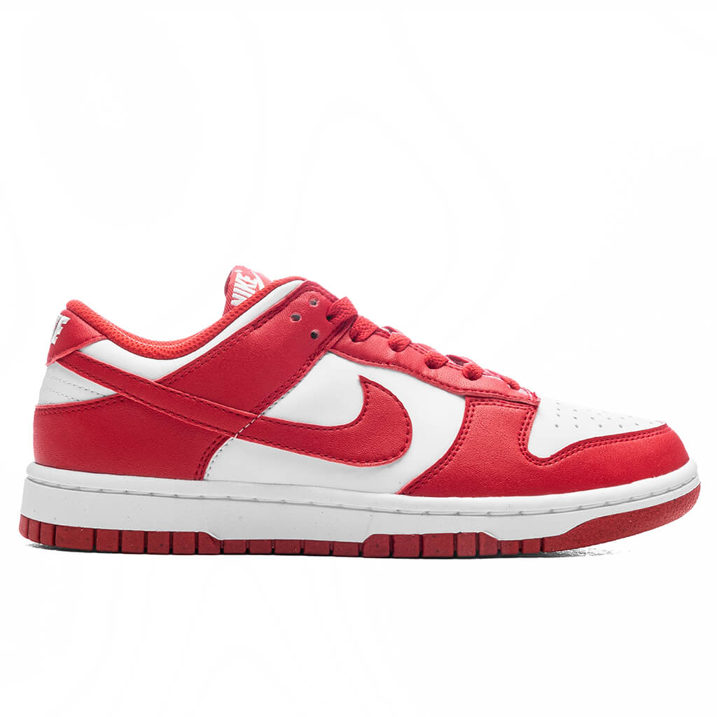 Womens Dunk Low White University Red