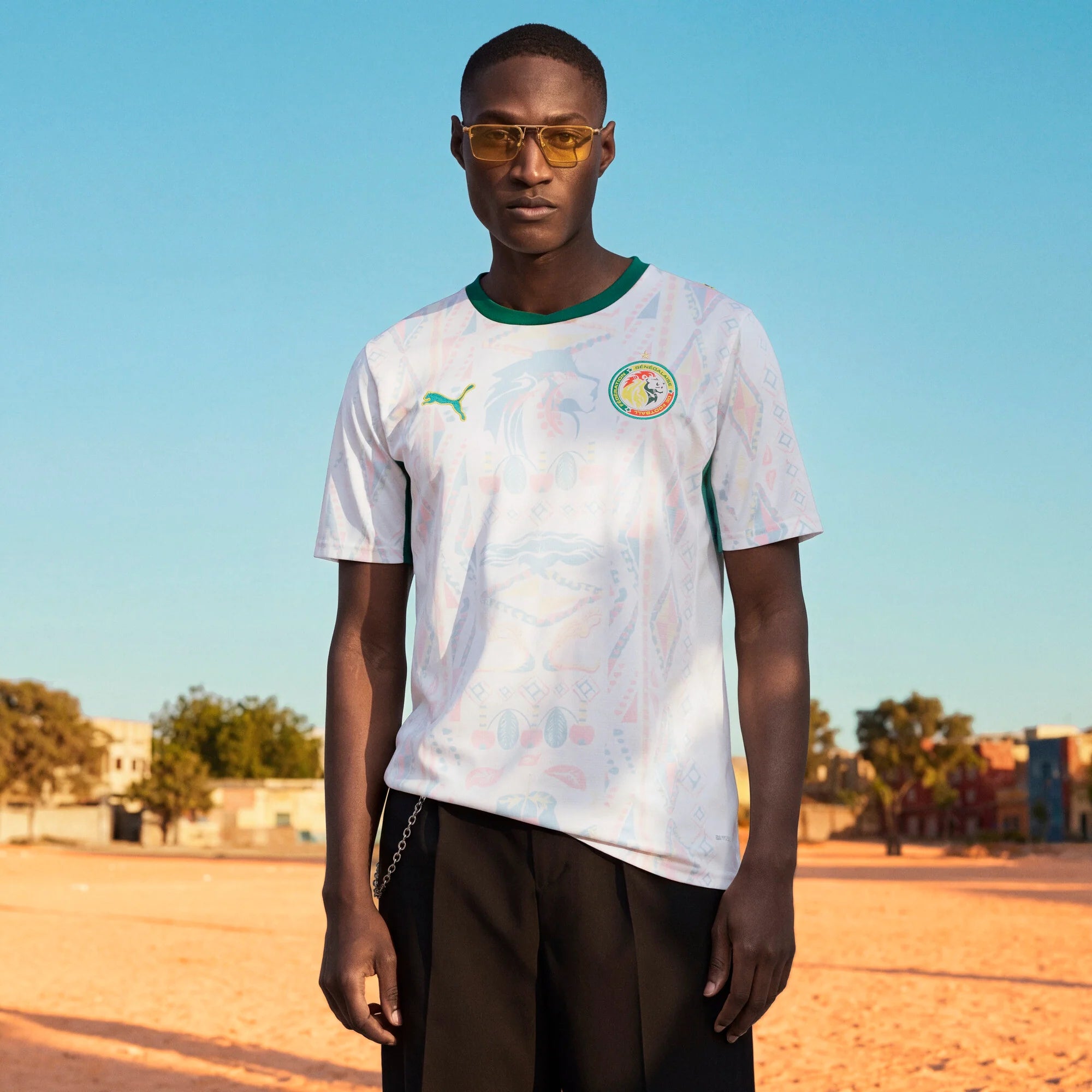PUMA Senegal Home Mens Soccer Jersey 2026 White Green