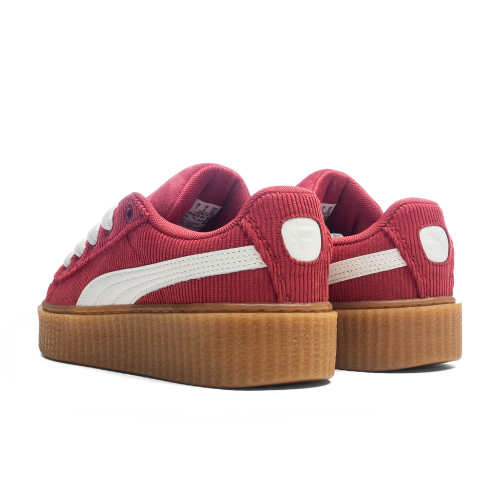 Puma x Fenty Creeper Phatty Corduroy GS Club Red Warm White Gum