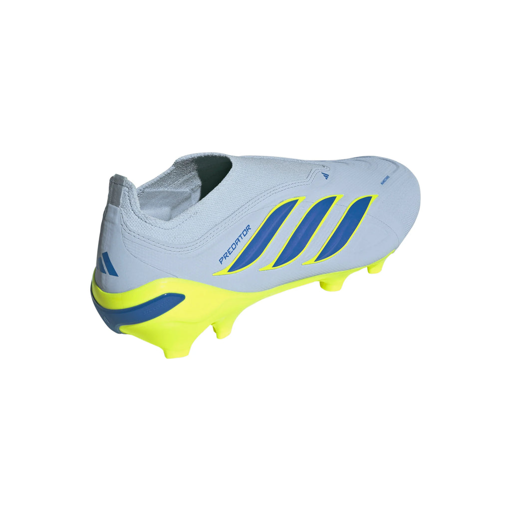 adidas Predator League Laceless FG Firm Ground Mens Soccer Cleats Sky Blue Yellow