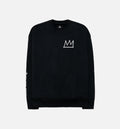World Famous By Jean Michel Basquiat Fleece Crew Mens Crew Black