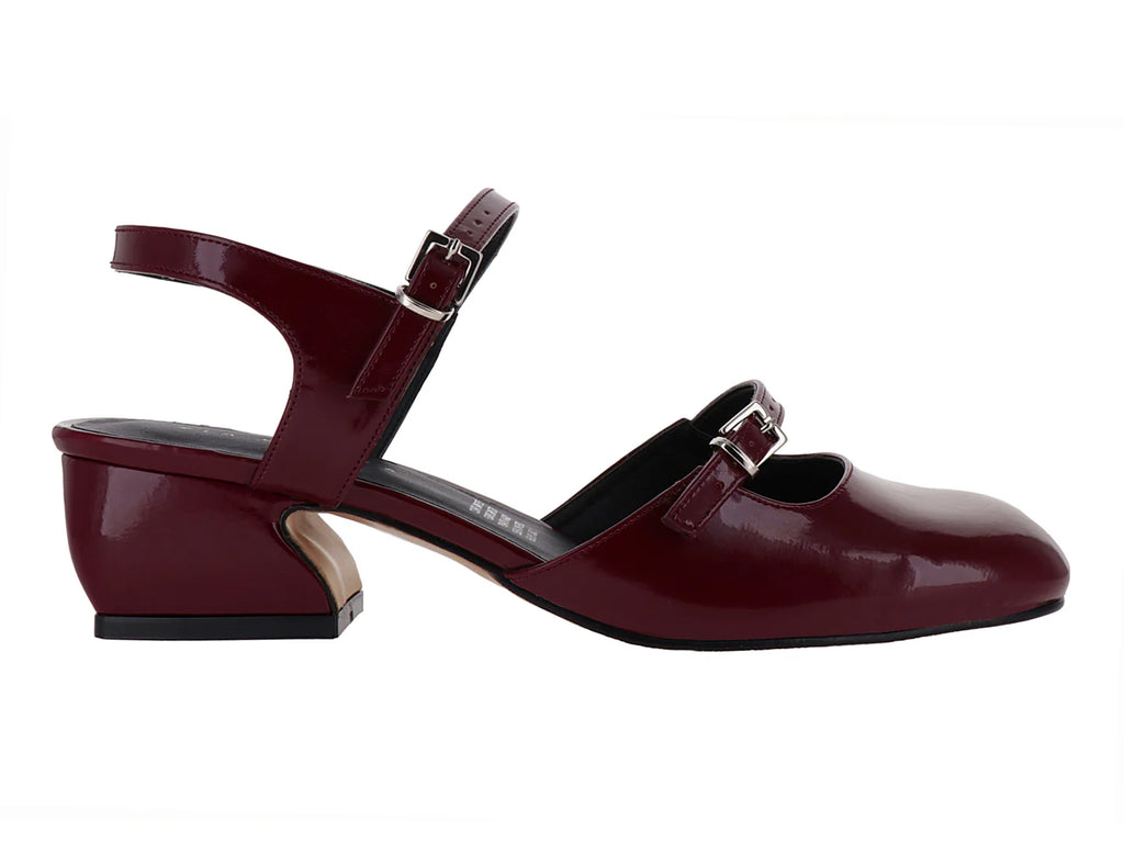 Zapatos de Tacón Via Libera Color Vino para Mujer