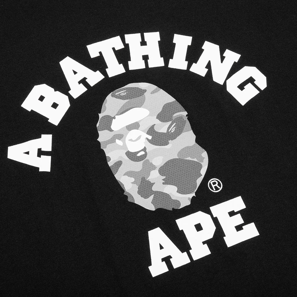 Honeycomb Camo College Tee Black Grey