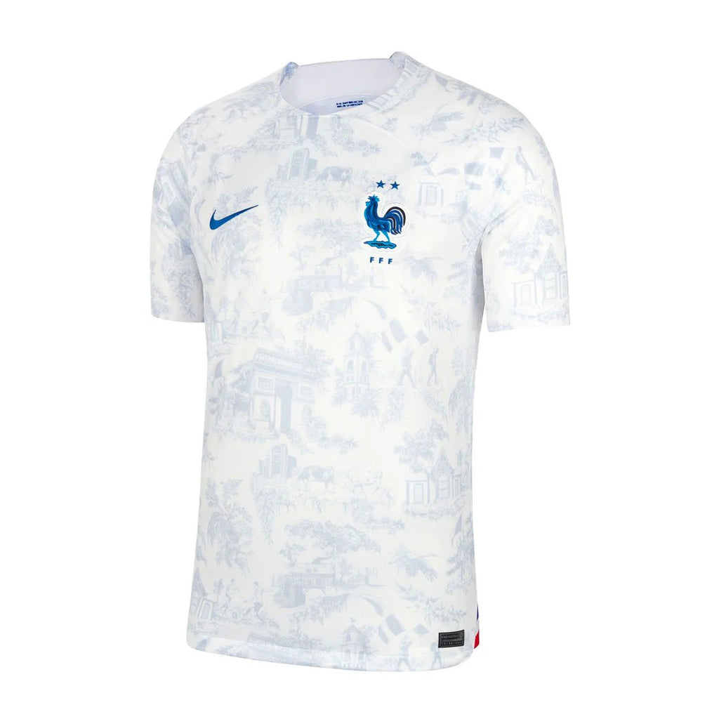 Nike France Away Jersey 22 White Game Royal