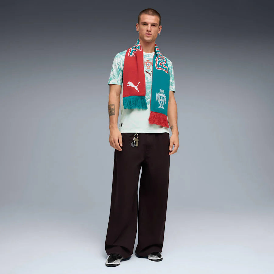 PUMA Portugal Away Mens Soccer Jersey 2026 White Green Lagoon
