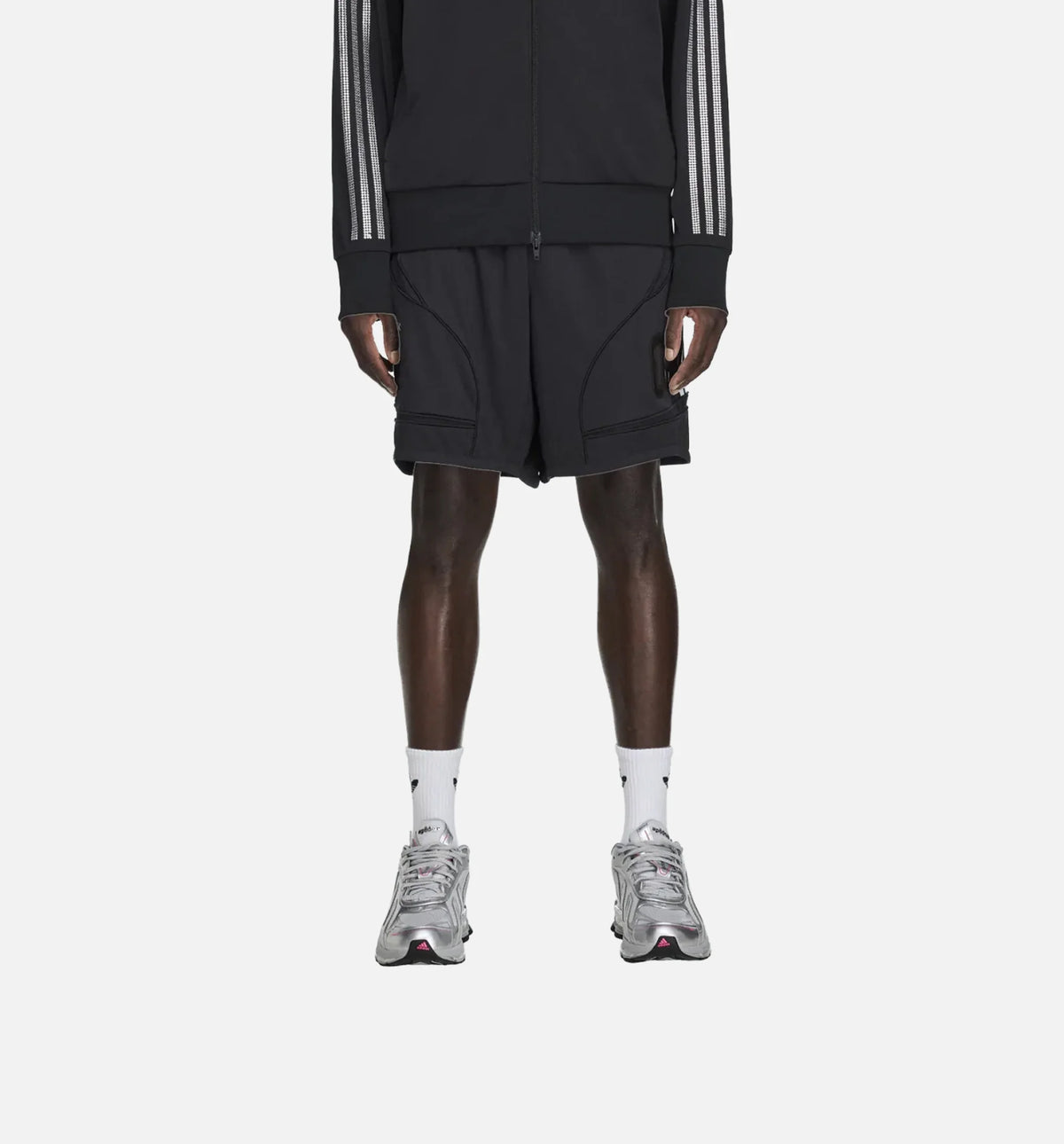 Sp5der Mens Shorts Black