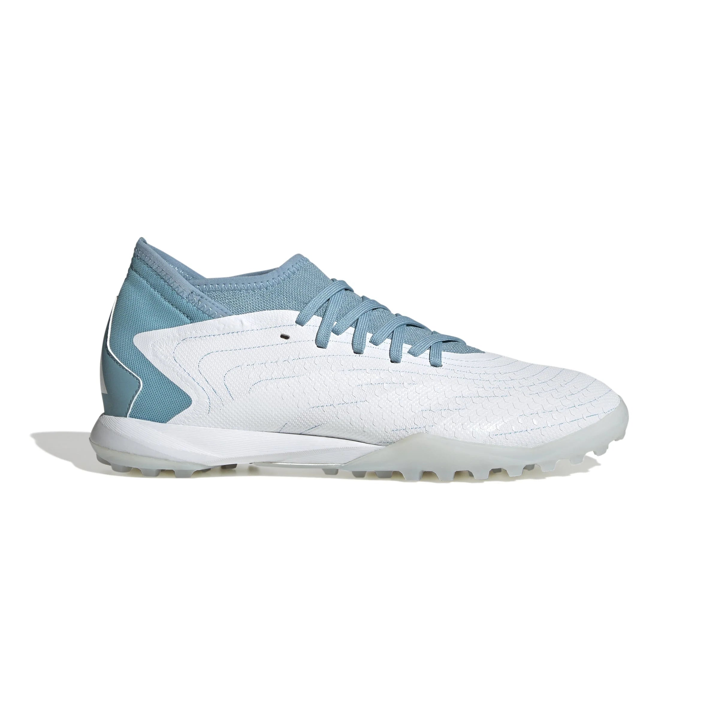 adidas Predator Accuracy3 TF Turf Shoes White Grey Blue