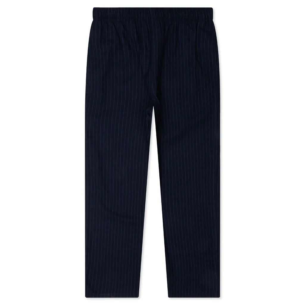 Wool Stripe Beach Pant Navy
