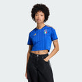 adidas Italy Home Cropped Womens Soccer Jersey 2026 Blue