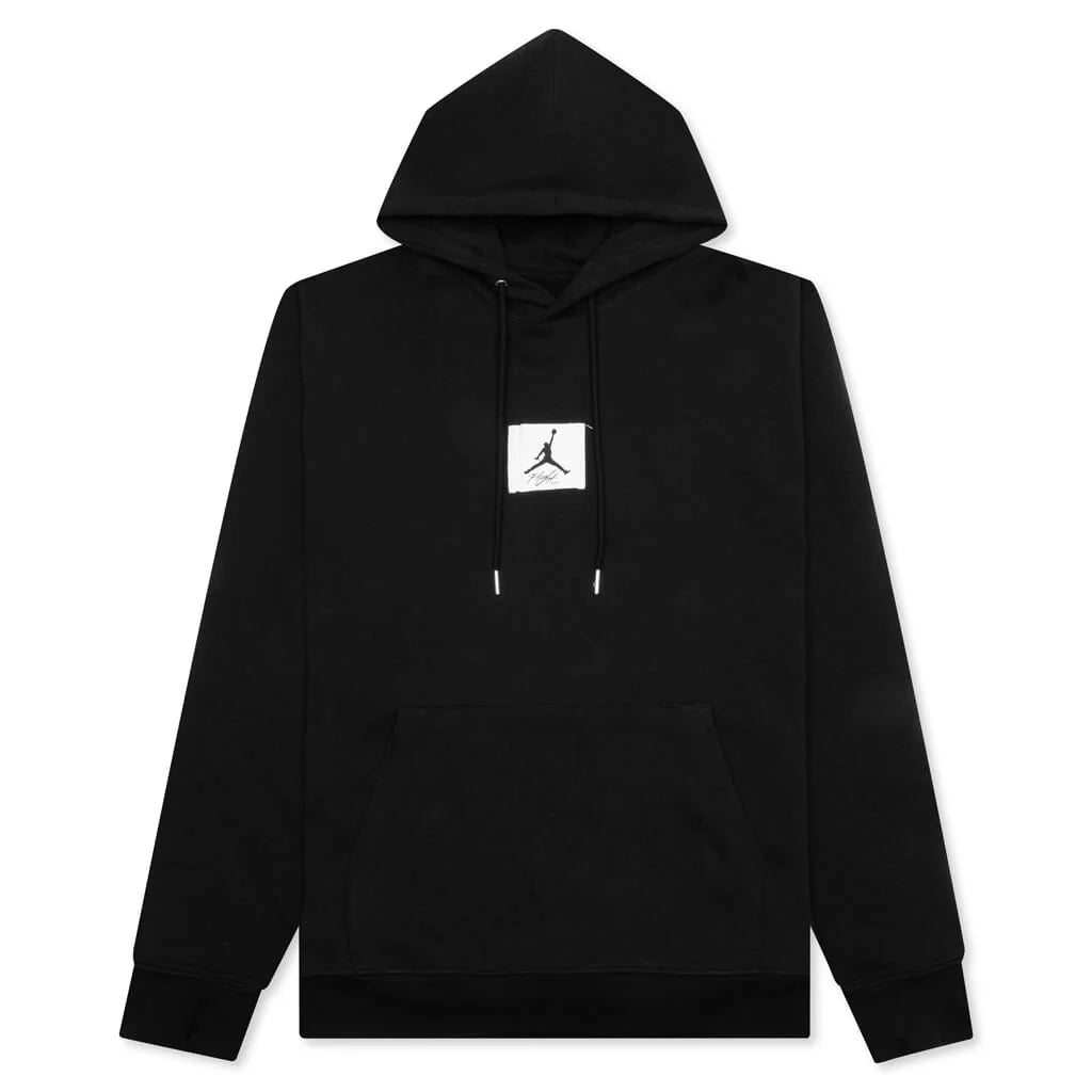 Flight Fleece Pullover Hoodie Black Sail
