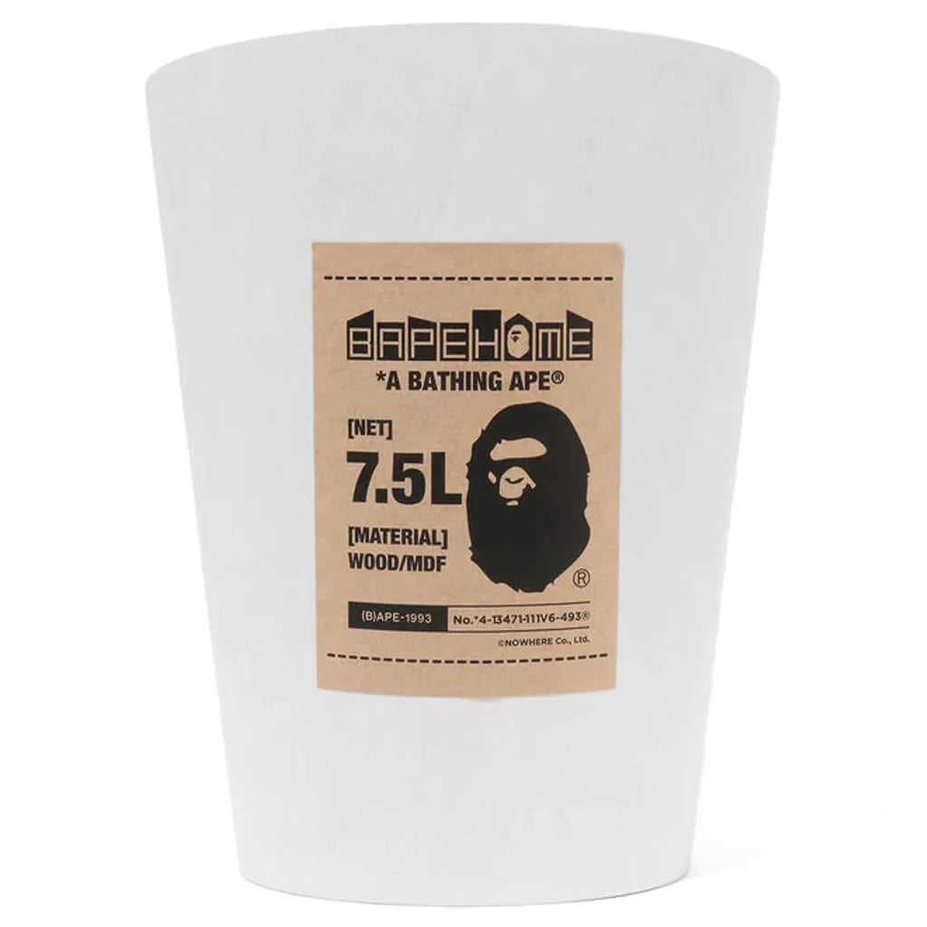 Bape x Umbra Woodrow Trash Can White
