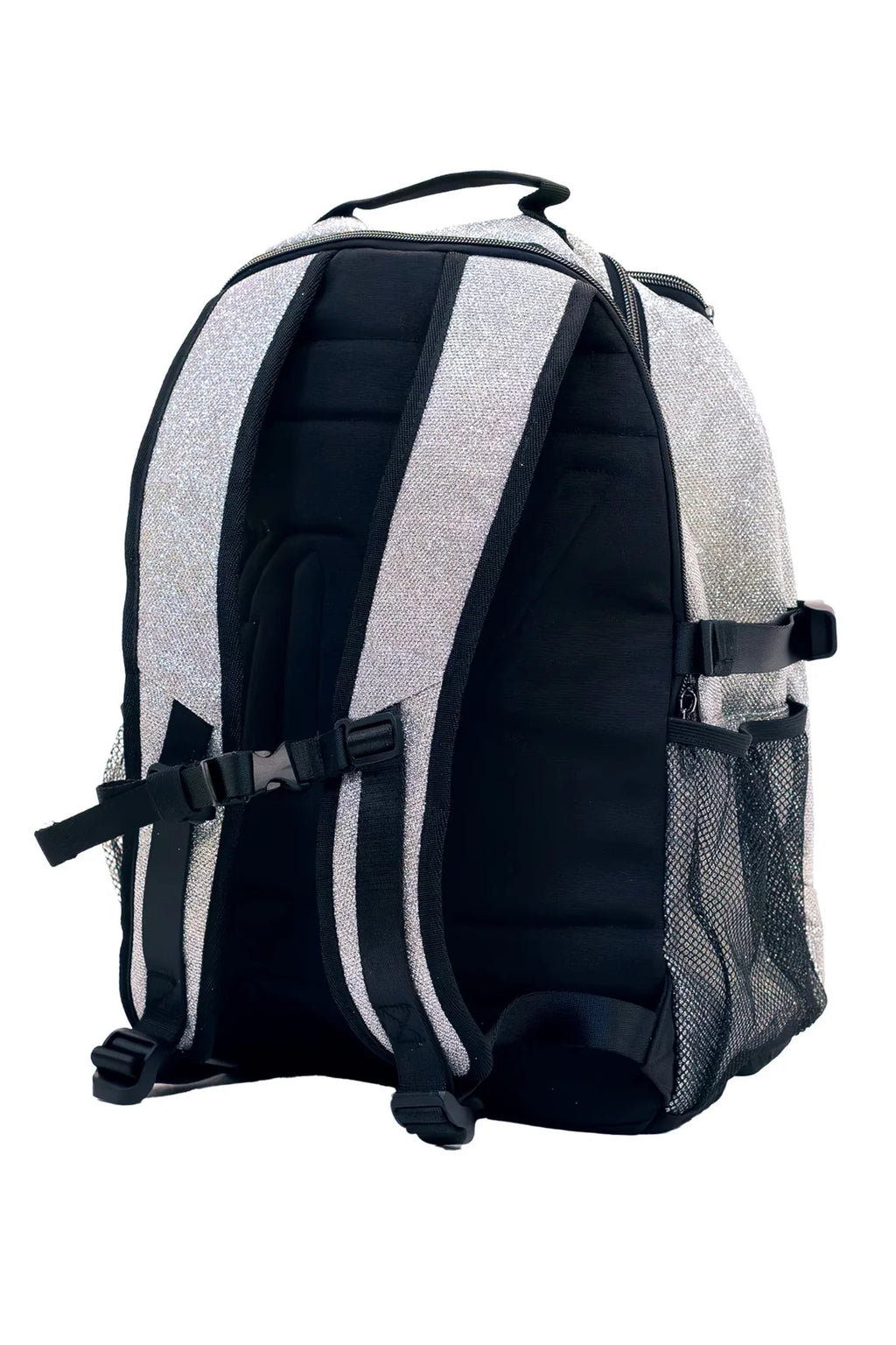 Varsity Silver Glitter Backpack