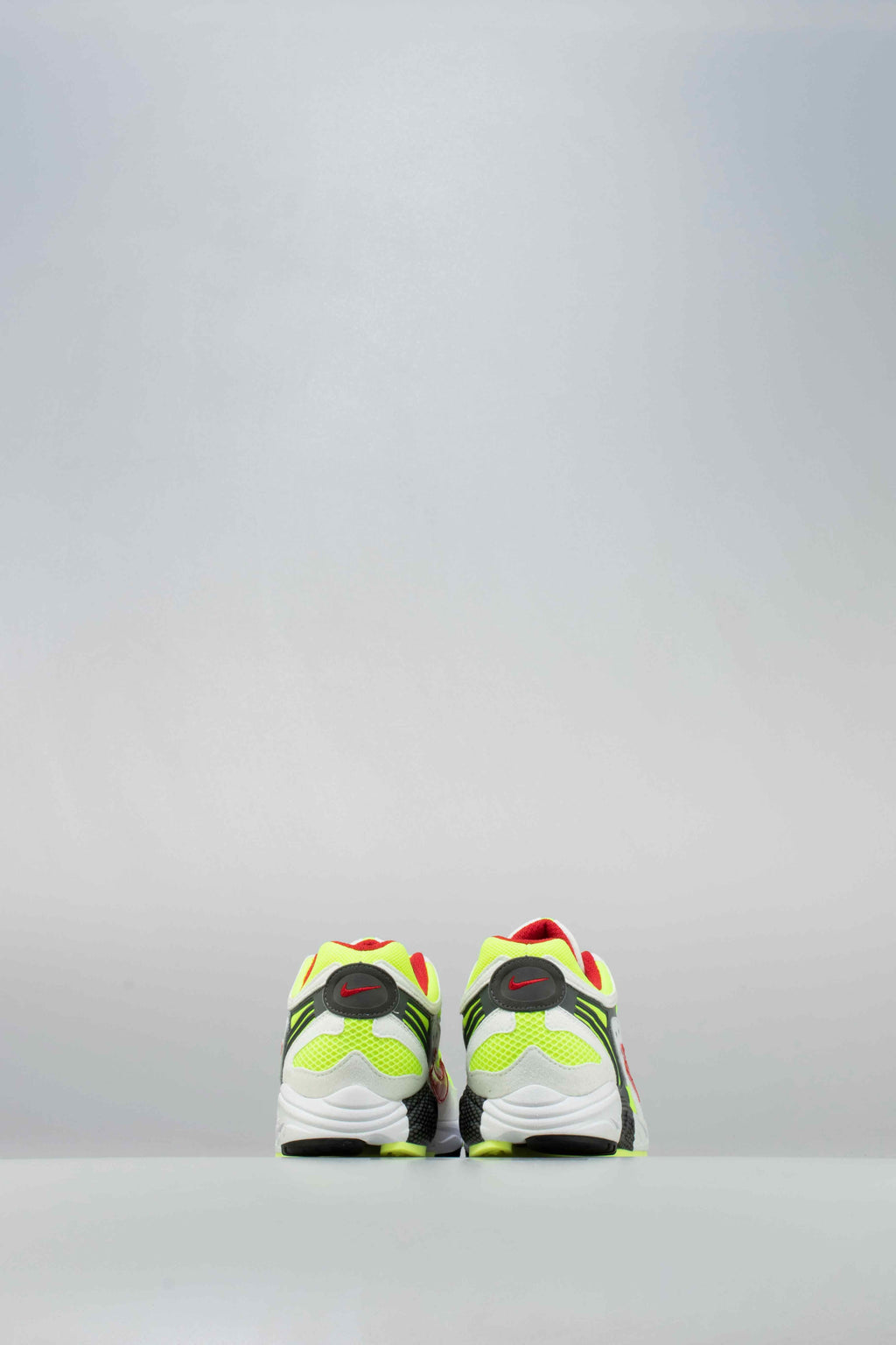 Air Ghost Racer Mens Running Shoe White Neon Yellow Atom Red Dark Grey