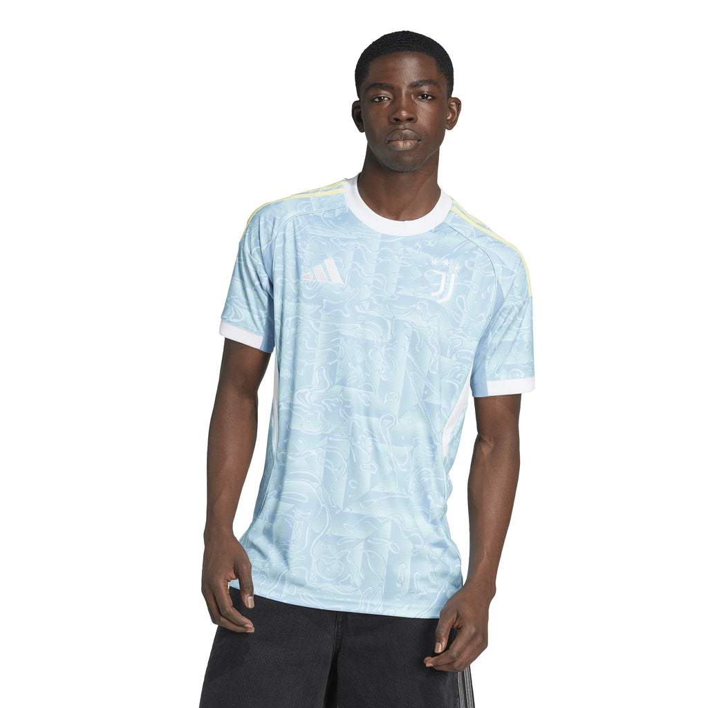adidas Juventus Mens Away Jersey 25 26 Blue