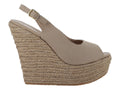 Sandalias Plataforma Luna Rosa Color Capuchino para Mujer