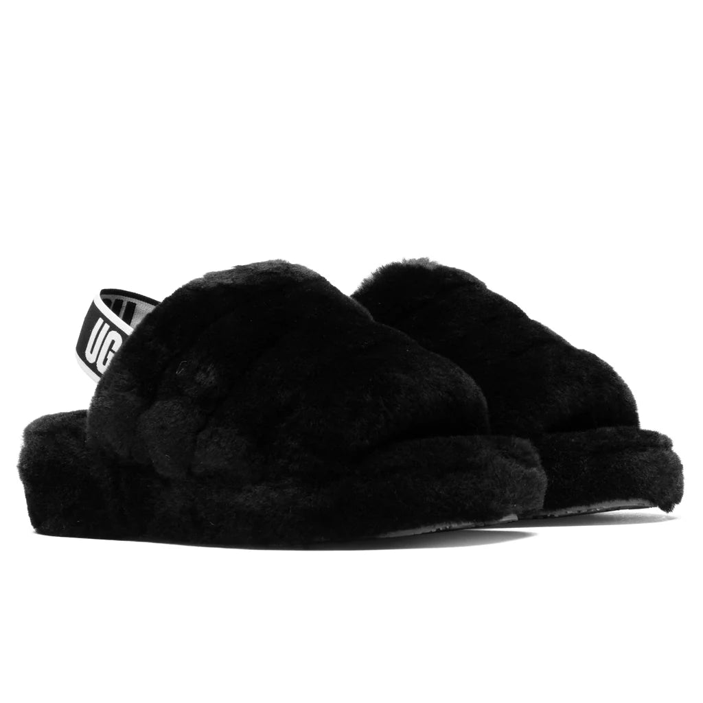 Womens Fluff Yeah Slide Black