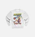 Slam Dunk Sketch Crewneck Sweatshirt Mens Crew White