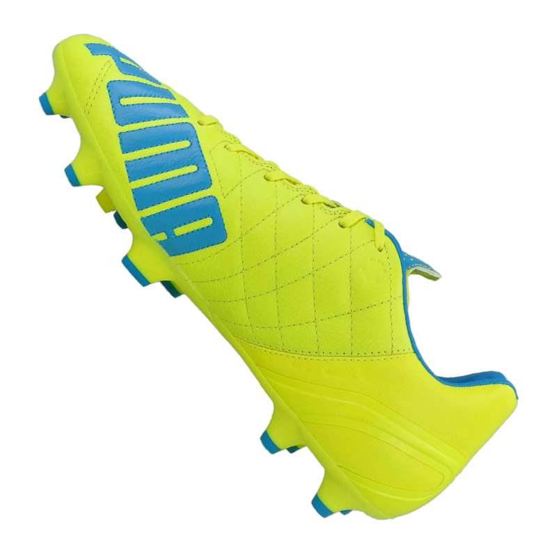 PUMA Evospeed 34 Lth FG Mens Soccer Cleats Safety Yellow