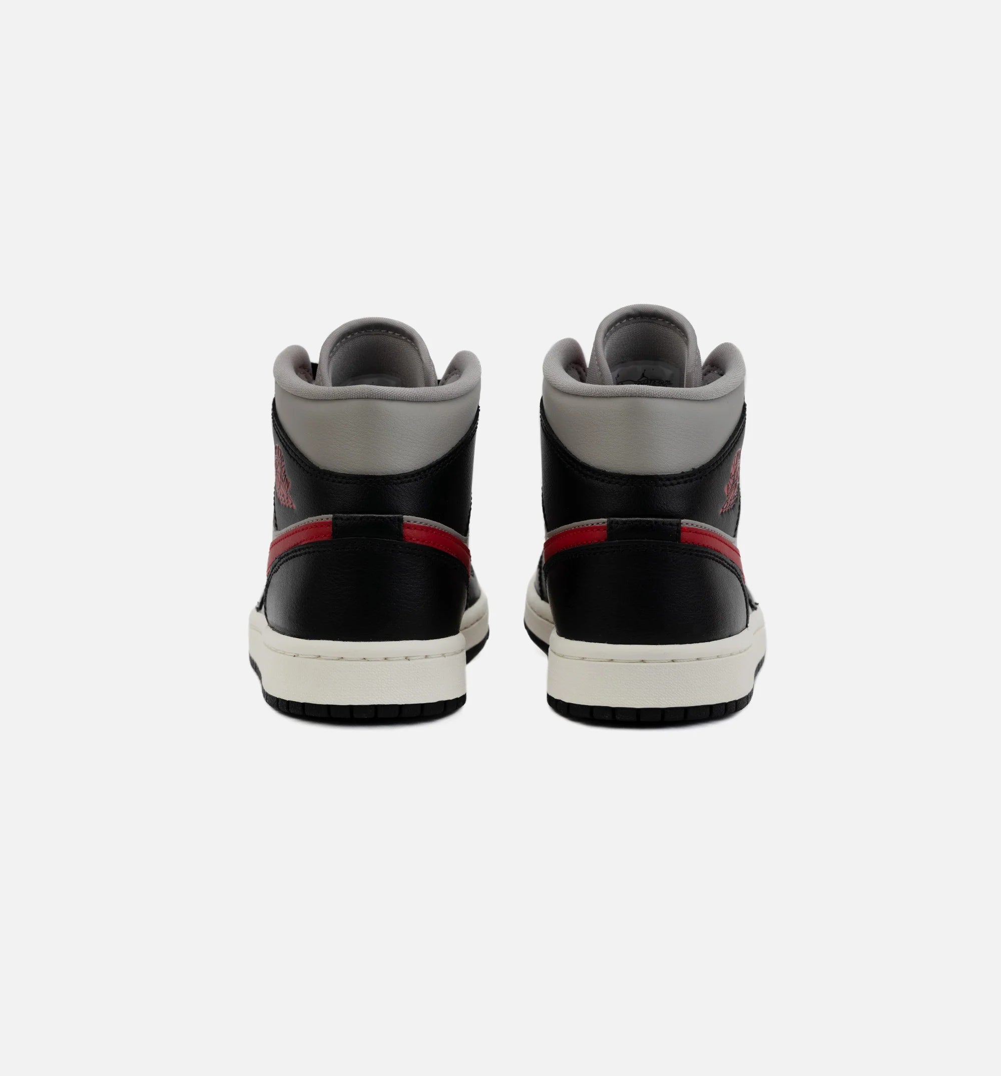 Air Jordan 1 Retro Mid Womens Lifestyle Shoe Black Red