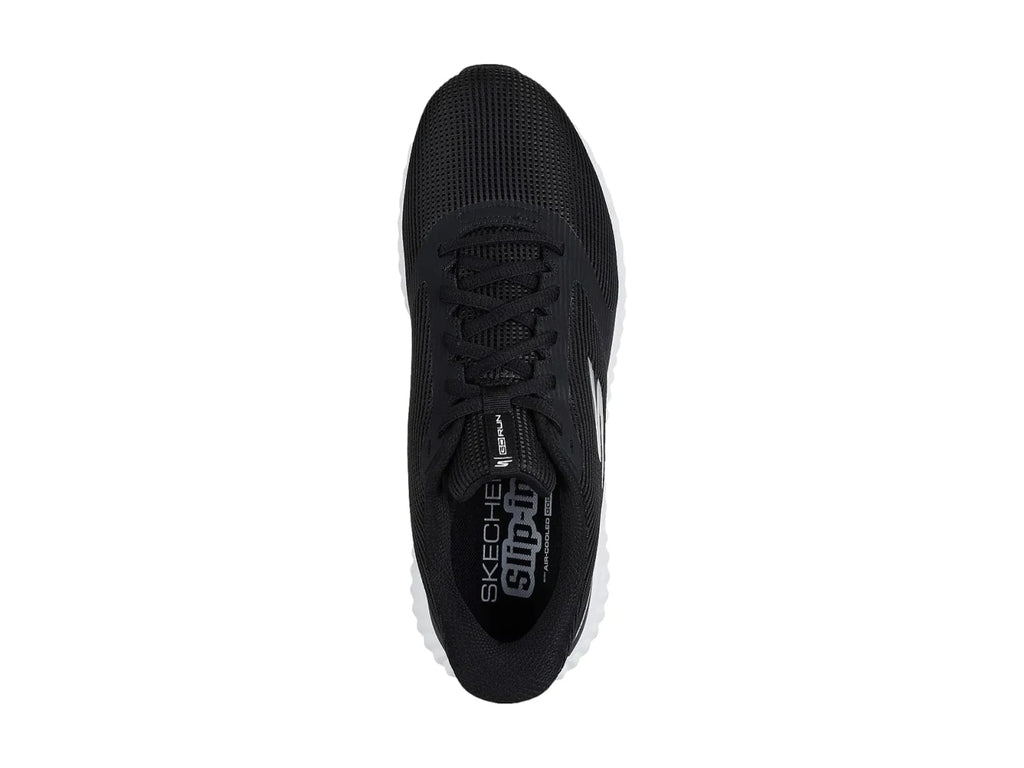 Tenis Skechers Go Run Now Negro y Blanco para Hombre