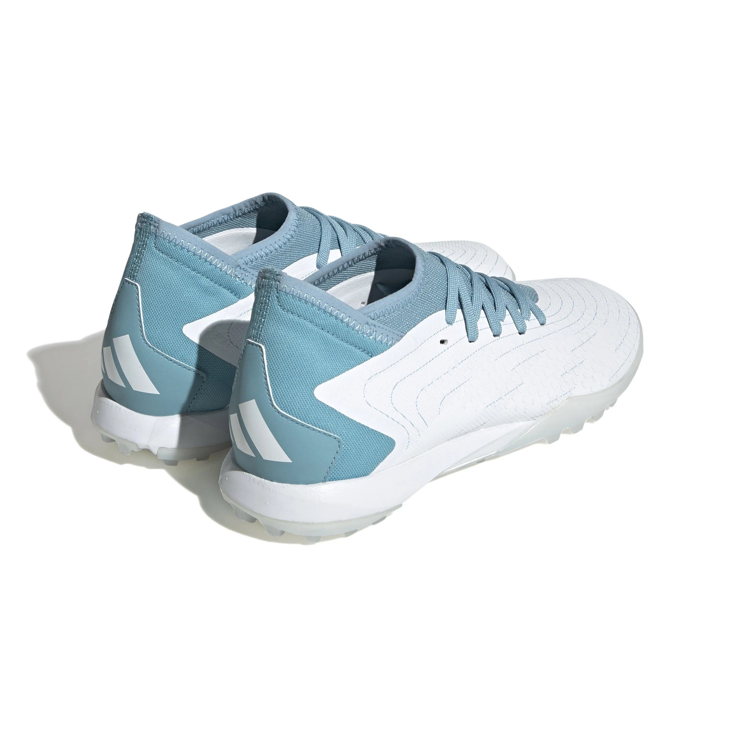 adidas Predator Accuracy3 TF Turf Shoes White Grey Blue