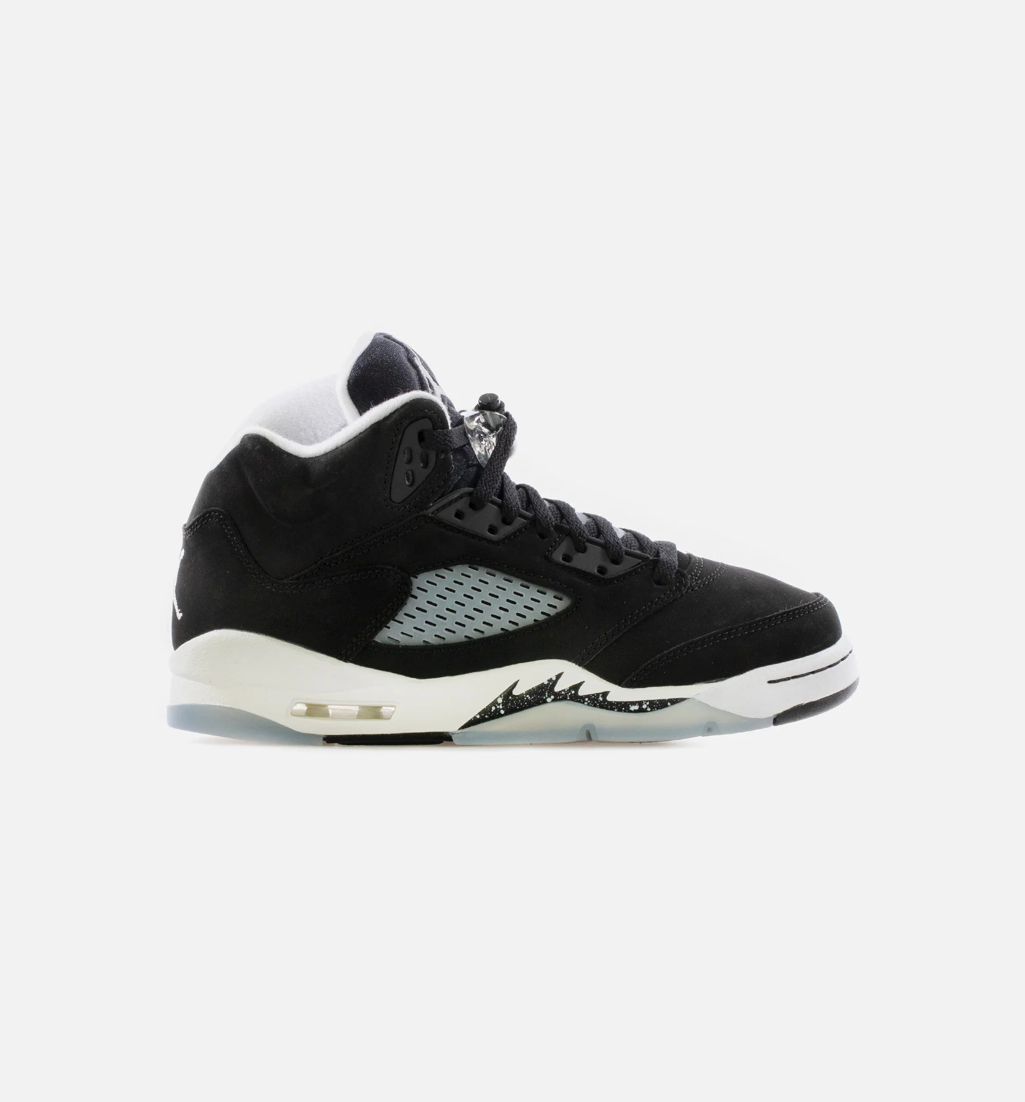 Air Jordan 5 Retro Moonlight Grade School Lifestyle Shoe Black White Cool Grey Free Shipping