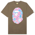Liquid Camo Bape Sta Logo Tee Brown