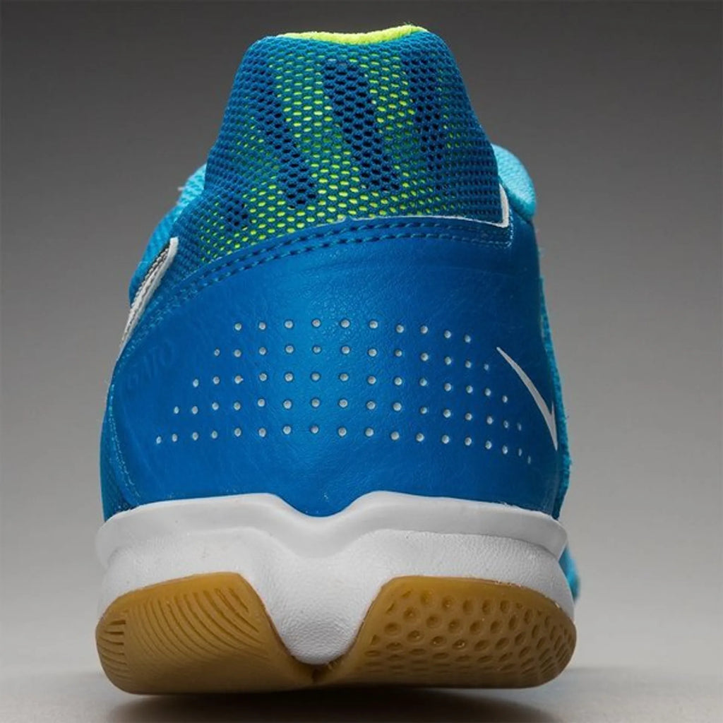 Nike Gato II Indoor Soccer Shoes Blue Lime White