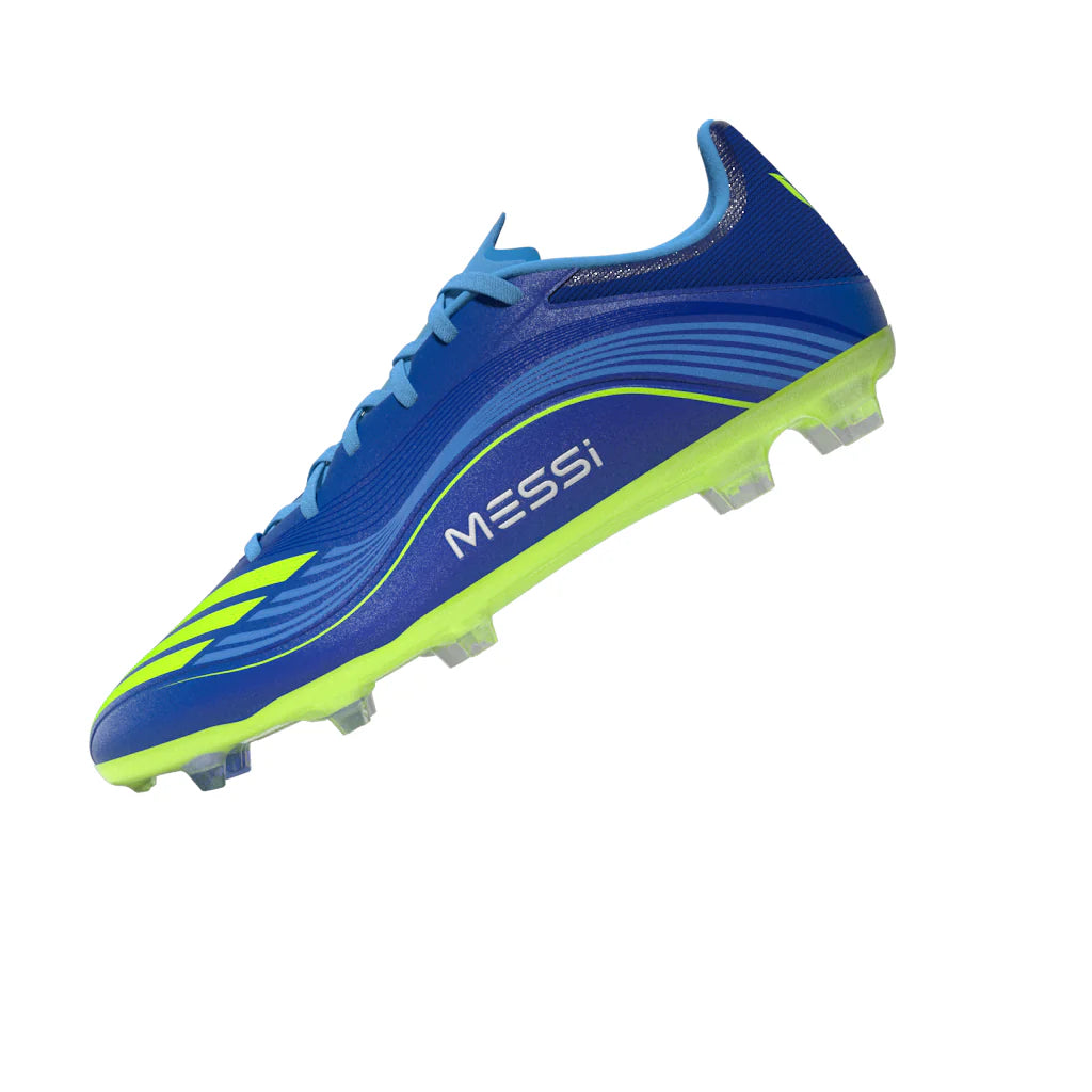 adidas F50 Messi League FG MG Mens Soccer Cleats Royal Blue Yellow Blue