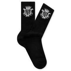 Chateau Crest Sock Black White