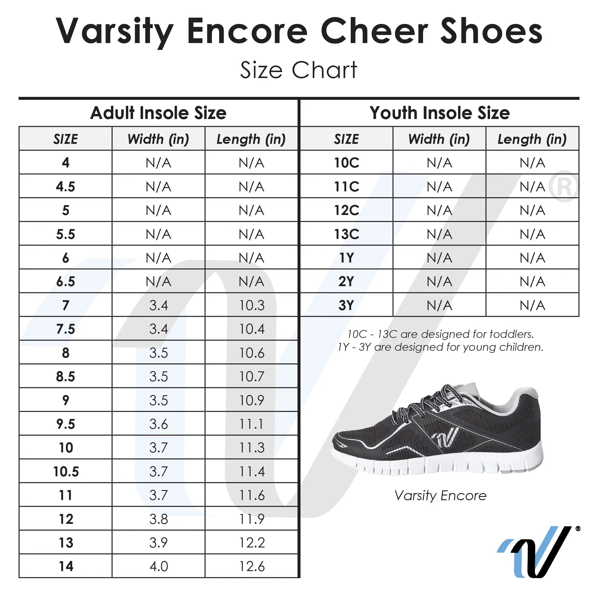 Varsity Mens Encore 2 White Cheer Shoes