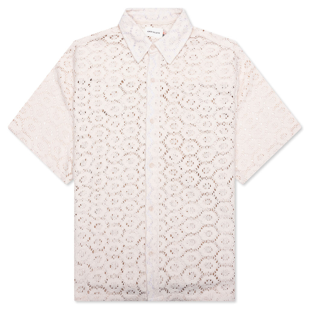 Crochet Button Up Bone