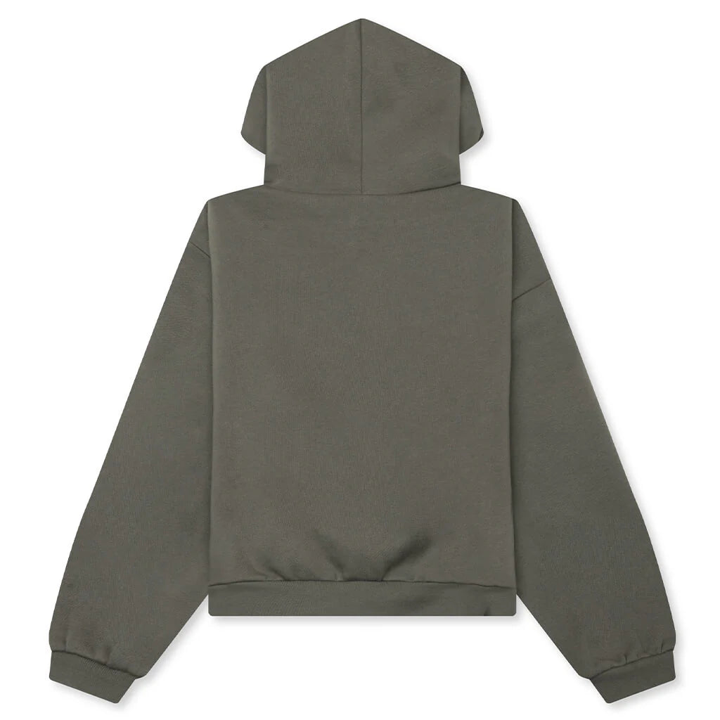 Kids 90s Fit Fleece Hoodie Moss