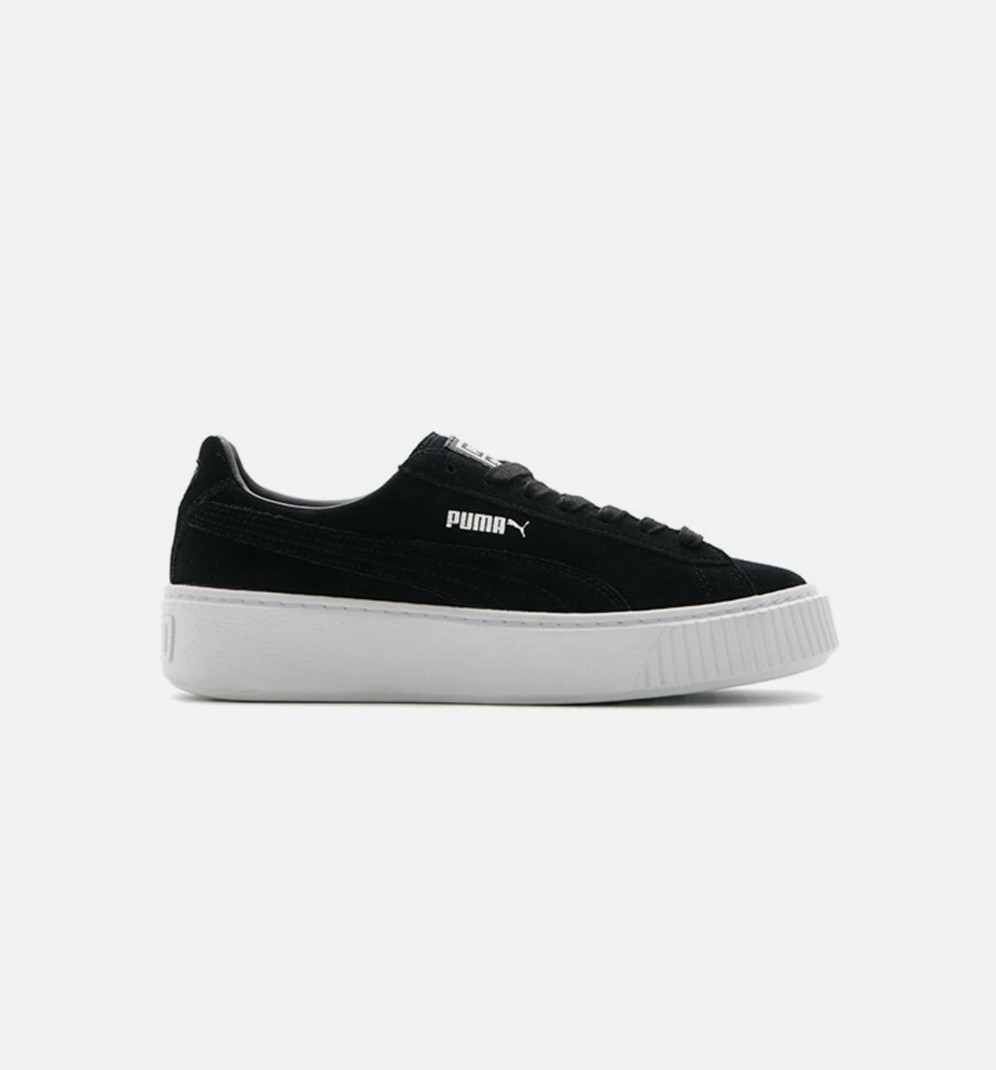 Suede Creeper Womens Black White
