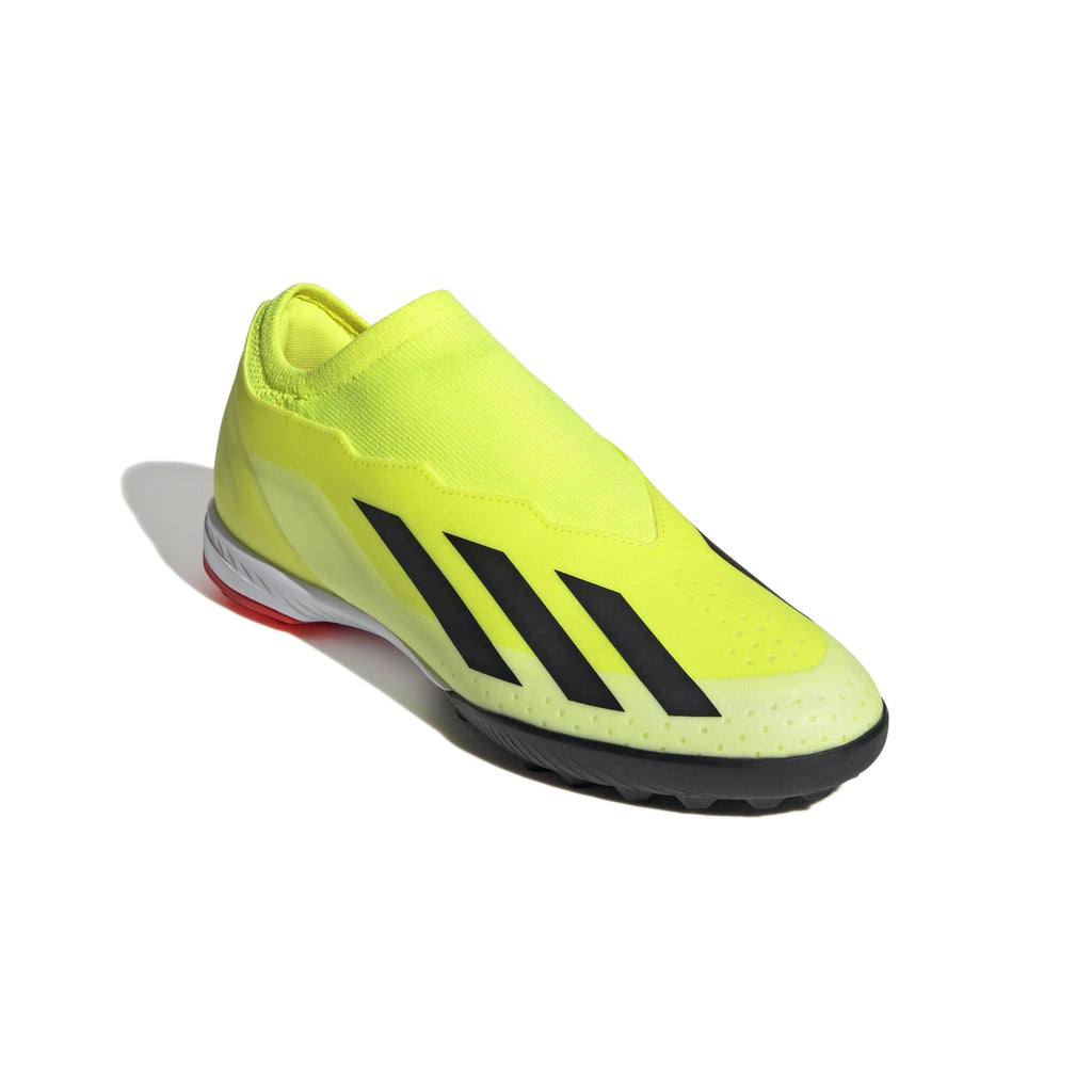adidas X Crazyfast League Laceless TF Laceless Turf Boots Solar Yellow Black White