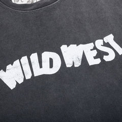 Wild West Tee Sun Faded Washed Black