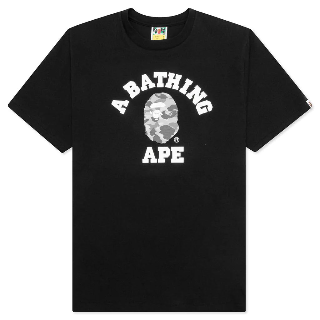 Honeycomb Camo College Tee Black Grey