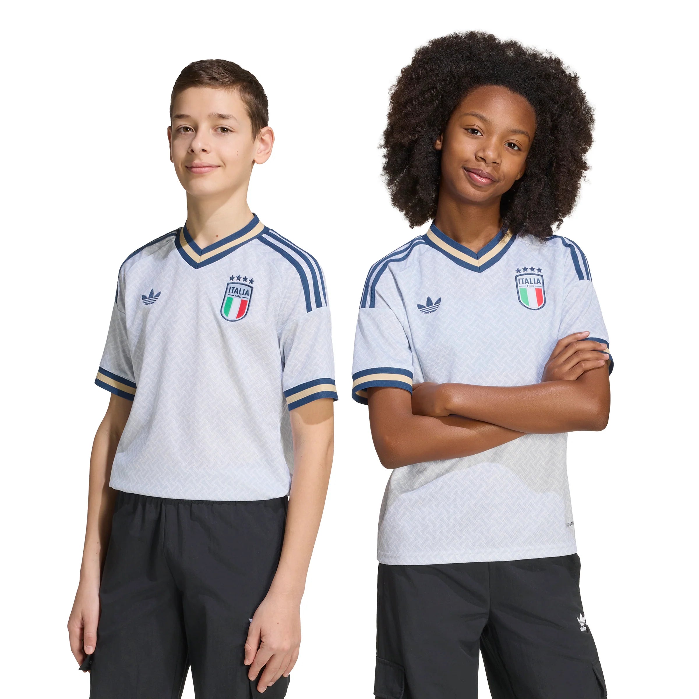 adidas Italy Away Youth Soccer Jersey 2026 Blue