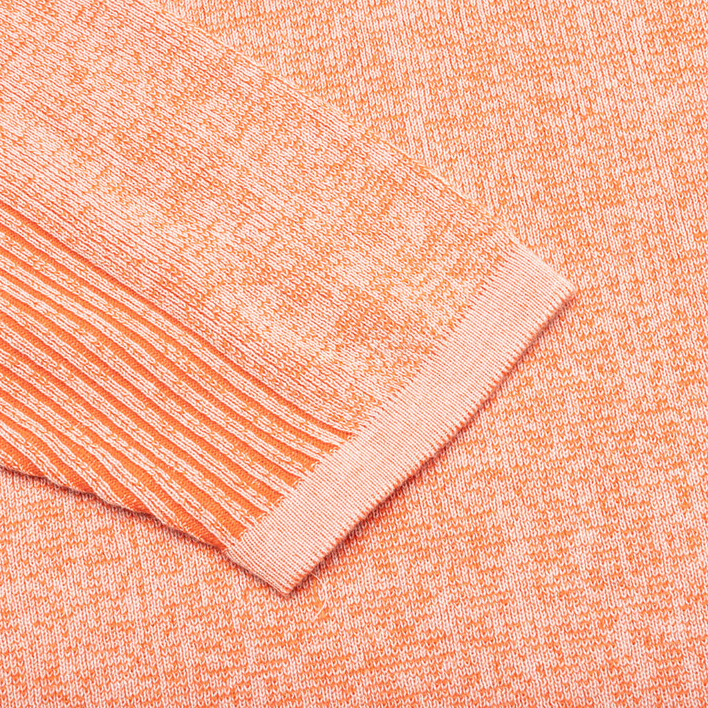 Engineered Panel Sweater Orange