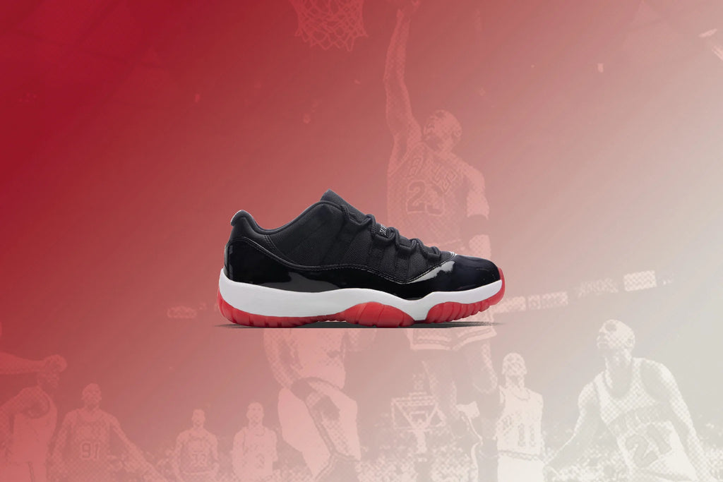 Air Jordan 11 Retro Low Bred PS Black Varsity Red White