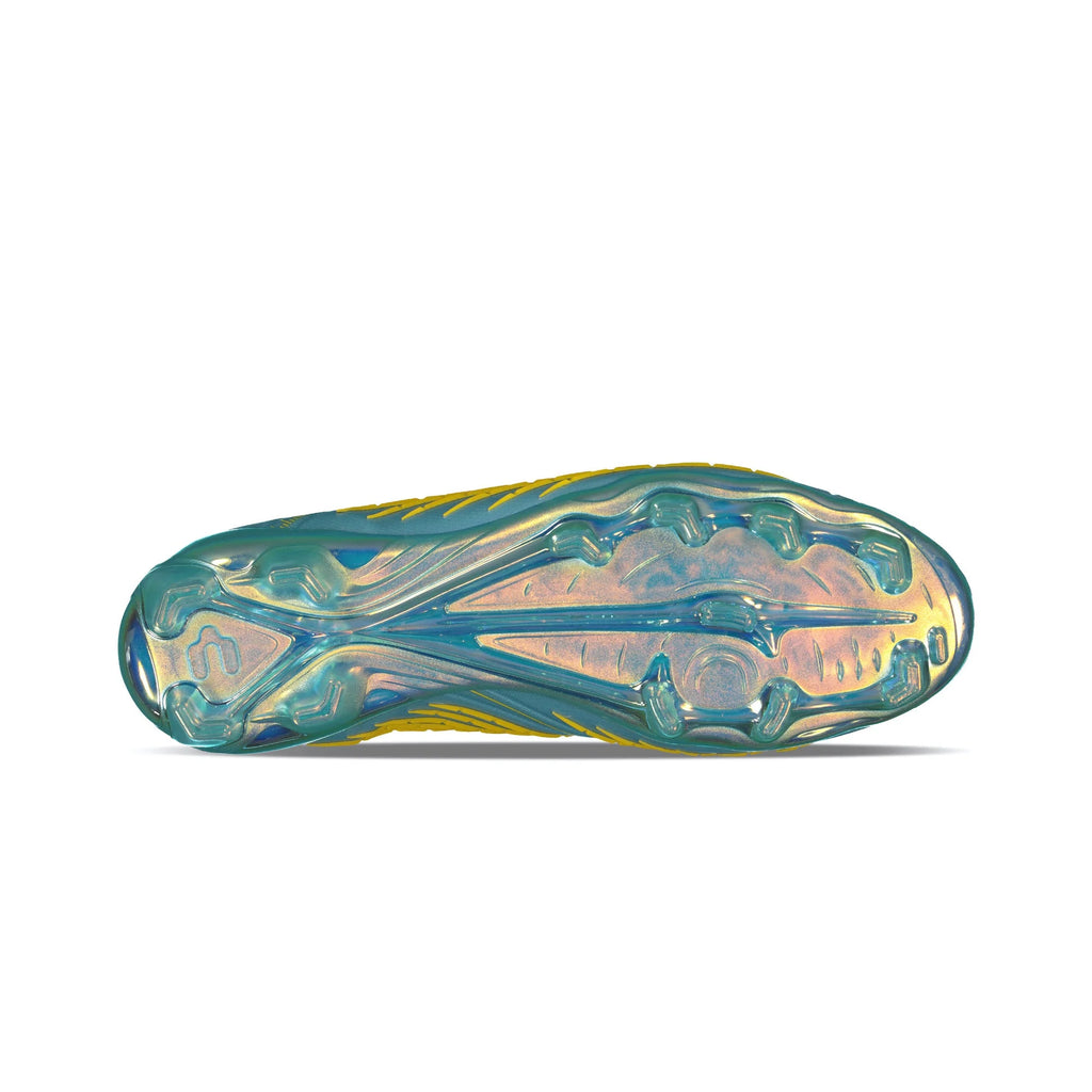 Charly Stingr Laceless PFX Firm Groud Aqua Yellow