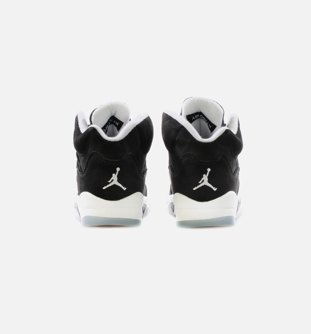 Air Jordan 5 Retro Moonlight Grade School Lifestyle Shoe Black White Cool Grey Free Shipping